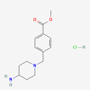 4-(4-Aminopiperidin-1-ylmethyl)-benzoic acid methyl ester hydrochloride