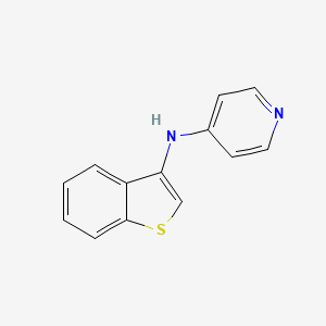 molecular formula C13H10N2S B14134178 N-(1-benzothiophen-3-yl)pyridin-4-amine 