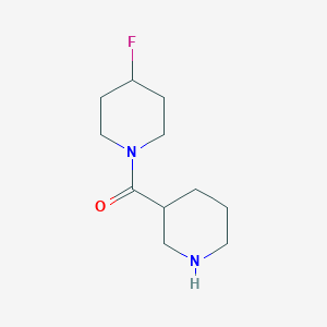 molecular formula C11H19FN2O B1413418 (4-氟哌啶-1-基)(哌啶-3-基)甲苯酮 CAS No. 2022431-23-6