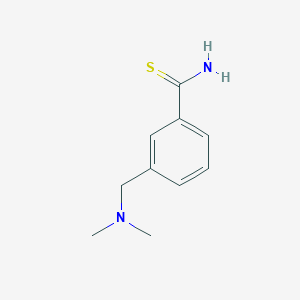 molecular formula C10H14N2S B14134193 3-[(Dimethylamino)methyl]benzenecarbothioamide CAS No. 1016805-98-3