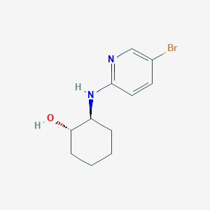 molecular formula C11H15BrN2O B1413422 (1S,2S)-2-[(5-溴吡啶-2-基)氨基]环己醇 CAS No. 1807916-56-8