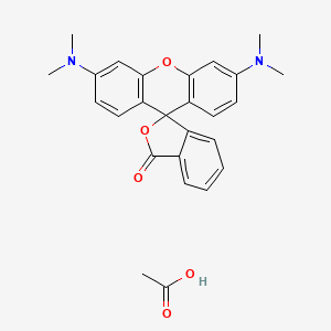 molecular formula C26H26N2O5 B14134234 5(6)-Tetramethyl Rhodamine Carboxylic Acid 