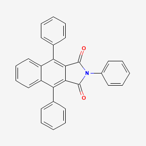 molecular formula C30H19NO2 B14134254 2,4,9-Triphenylbenzo[f]isoindole-1,3-dione CAS No. 4209-87-4