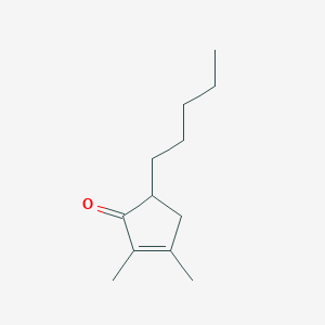 2,3-Dimethyl-5-pentylcyclopent-2-EN-1-one