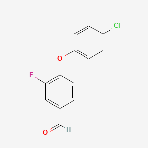 4-(4-Chlorophenoxy)-3-fluorobenzaldehyde