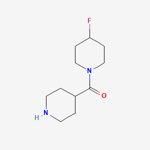 molecular formula C11H19FN2O B1413428 (4-Fluoropiperidin-1-yl)(piperidin-4-yl)methanone CAS No. 2003934-49-2