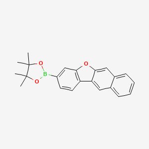 molecular formula C22H21BO3 B14134295 4,4,5,5-Tetramethyl-2-naphtho[2,3-b][1]benzofuran-3-yl-1,3,2-dioxaborolane 