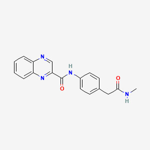 N-(4-(2-(methylamino)-2-oxoethyl)phenyl)quinoxaline-2-carboxamide