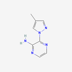 2-Amino-3-(4-methyl-1H-pyrazol-1-yl)pyrazine