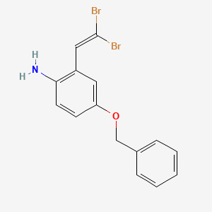 molecular formula C15H13Br2NO B14134323 4-Benzyloxy-2-(2,2-dibromo-vinyl)-phenylamine 