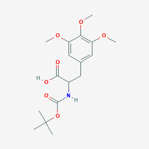 (2S)-2-[(Tert-butoxy)carbonylamino]-3-(3,4,5-trimethoxyphenyl)propanoic acid