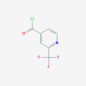 molecular formula C7H3ClF3NO B1413439 2-(Trifluoromethyl)isonicotinoyl chloride CAS No. 1019201-53-6