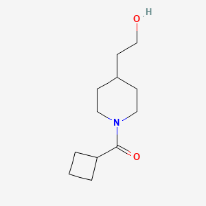 molecular formula C12H21NO2 B1413444 2-(1-Cyclobutanecarbonylpiperidin-4-yl)ethan-1-ol CAS No. 2024245-42-7