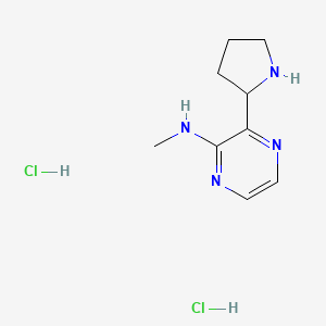 molecular formula C9H16Cl2N4 B1413446 N-Methyl-3-pyrrolidin-2-ylpyrazin-2-amine dihydrochloride CAS No. 2109583-75-5