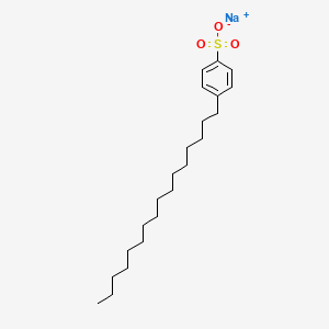 molecular formula C22H37NaO3S B14134467 Sodium p-hexadecylbenzenesulfonate CAS No. 16693-91-7