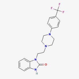 3-[2-[4-[4-(trifluoromethyl)phenyl]piperazin-1-yl]ethyl]-1H-benzimidazol-2-one