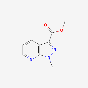 molecular formula C9H9N3O2 B1413450 methyl 1-methyl-1H-pyrazolo[3,4-b]pyridine-3-carboxylate CAS No. 1924343-23-6
