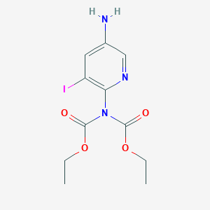 ethyl N-(5-amino-3-iodopyridin-2-yl)-N-(ethoxycarbonyl)carbamate