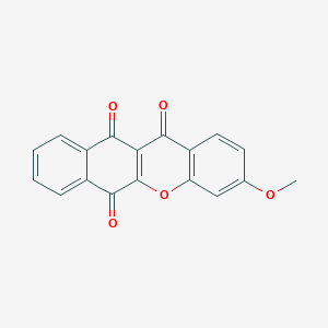 molecular formula C18H10O5 B14134542 11H-Benzo[b]xanthene-6,11,12-trione, 3-methoxy- CAS No. 89148-82-3