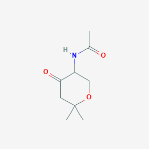 N-(6,6-Dimethyl-4-oxooxan-3-yl)acetamide