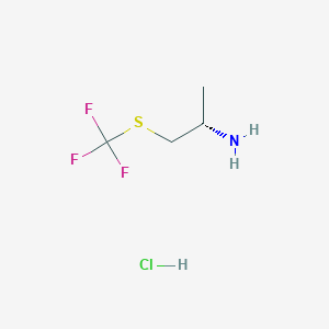 (2S)-1-(Trifluoromethylsulfanyl)propan-2-amine hydrochloride