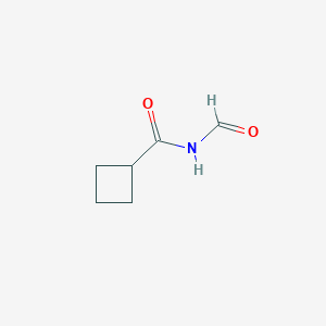 molecular formula C6H9NO2 B14134555 N-formylcyclobutanecarboxamide CAS No. 23046-86-8