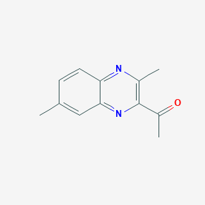 molecular formula C12H12N2O B1413456 1-(3,7-Dimethylquinoxalin-2-yl)ethanone CAS No. 38953-60-5