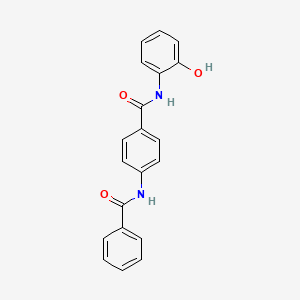 molecular formula C20H16N2O3 B14134591 N-(2-hydroxyphenyl)-4-[(phenylcarbonyl)amino]benzamide CAS No. 3743-24-6