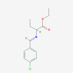 Ethyl 2-((4-chlorobenzylidene)amino)butanoate