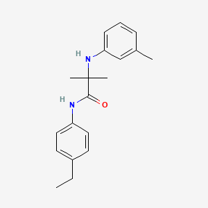 N-(4-Ethylphenyl)-2-methyl-N~2~-(3-methylphenyl)alaninamide