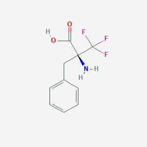 molecular formula C10H10F3NO2 B14134654 alpha-(Trifluoromethyl)phenylalanine CAS No. 129939-31-7