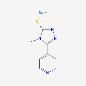molecular formula C8H7N4NaS B1413467 Sodium [4-methyl-5-(pyridin-4-yl)-1,2,4-triazol-3-yl]sulfanide CAS No. 2034157-42-9