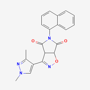 3-(1,3-dimethyl-1H-pyrazol-4-yl)-5-(naphthalen-1-yl)-3aH-pyrrolo[3,4-d][1,2]oxazole-4,6(5H,6aH)-dione