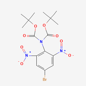 tert-butyl N-(4-bromo-2,6-dinitrophenyl)-N-[(tert-butoxy)carbonyl]carbamate