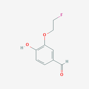 molecular formula C9H9FO3 B1413470 3-(2-Fluoroethoxy)-4-hydroxybenzaldehyde CAS No. 909854-89-3