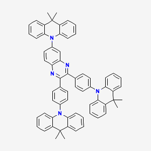 10,10'-((6-(9,9-Dimethylacridin-10(9H)-yl)quinoxaline-2,3-diyl)bis(4,1-phenylene))bis(9,9-dimethyl-9,10-dihydroacridine)