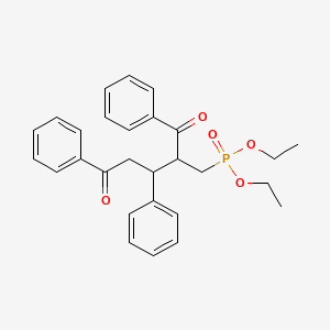 Diethyl (2-benzoyl-5-oxo-3,5-diphenylpentyl)phosphonate