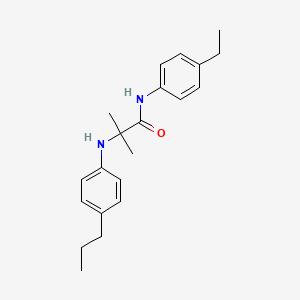 N-(4-Ethylphenyl)-2-methyl-N~2~-(4-propylphenyl)alaninamide