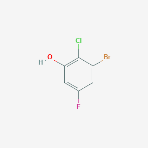 molecular formula C6H3BrClFO B1413477 3-Bromo-2-chloro-5-fluorophenol CAS No. 1805479-20-2