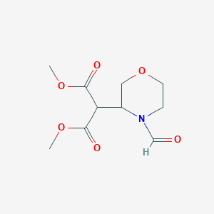 Dimethyl (4-formylmorpholin-3-yl)propanedioate