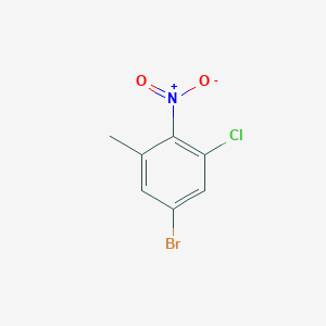 molecular formula C7H5BrClNO2 B1413479 5-Bromo-3-chloro-2-nitrotoluene CAS No. 1805212-24-1