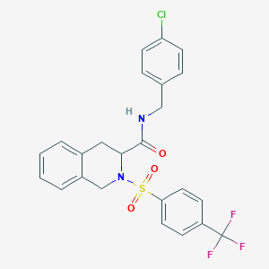 N-(4-chlorobenzyl)-2-{[4-(trifluoromethyl)phenyl]sulfonyl}-1,2,3,4-tetrahydroisoquinoline-3-carboxamide