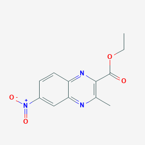 molecular formula C12H11N3O4 B1413482 Ethyl 3-methyl-6-nitroquinoxaline-2-carboxylate CAS No. 1243580-57-5