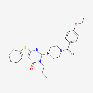 2-{4-[(4-ethoxyphenyl)carbonyl]piperazin-1-yl}-3-propyl-5,6,7,8-tetrahydro[1]benzothieno[2,3-d]pyrimidin-4(3H)-one