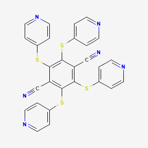 Tetrakis(pyridin-4-ylsulfanyl)benzene-1,4-dicarbonitrile