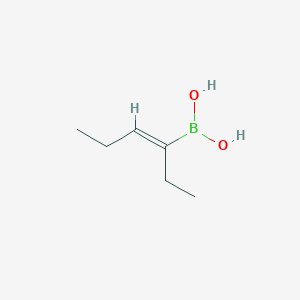 (3Z)-Hex-3-en-3-ylboronic acid