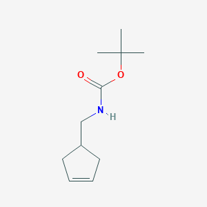 molecular formula C11H19NO2 B14134899 tert-Butyl (cyclopent-3-en-1-ylmethyl)carbamate CAS No. 207729-05-3