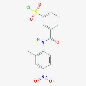 3-[(2-Methyl-4-nitrophenyl)carbamoyl]benzenesulfonyl chloride