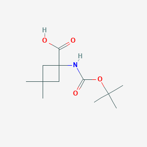 1-((Tert-butoxycarbonyl)amino)-3,3-dimethylcyclobutane-1-carboxylic acid