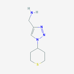 (1-(tetrahydro-2H-thiopyran-4-yl)-1H-1,2,3-triazol-4-yl)methanamine